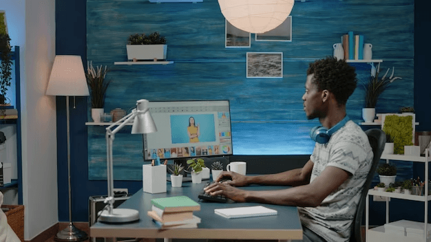 Man at computer