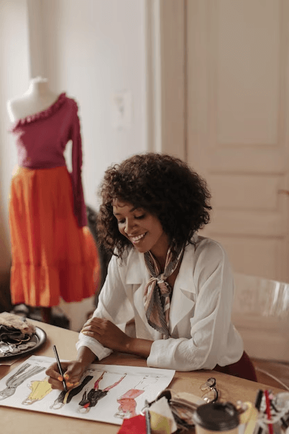 Woman smiling